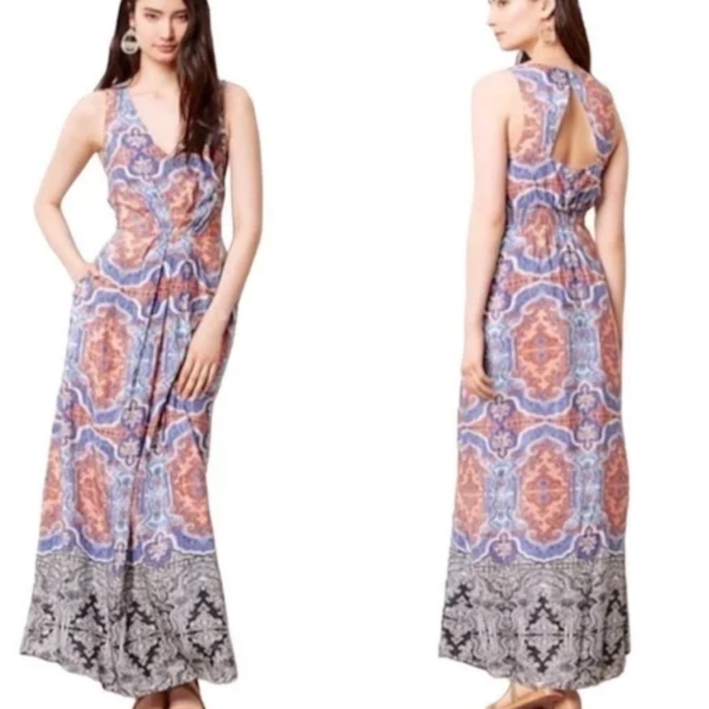 Anthr maeve paisley maxi dress